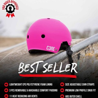 Каска Core Basic Pink